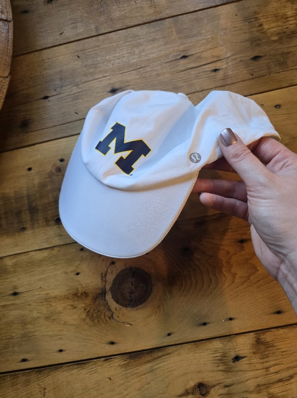 lululemon Michigan Wolverines Classic Unisex Ballcap Adjustable Hat White
